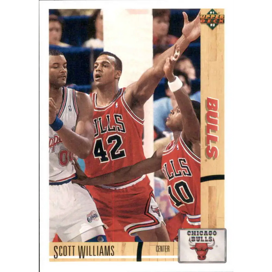 1991-92 Upper Deck #362 Scott Williams NM-MT RC Rookie Chicago Bulls Basketball Card Image 1