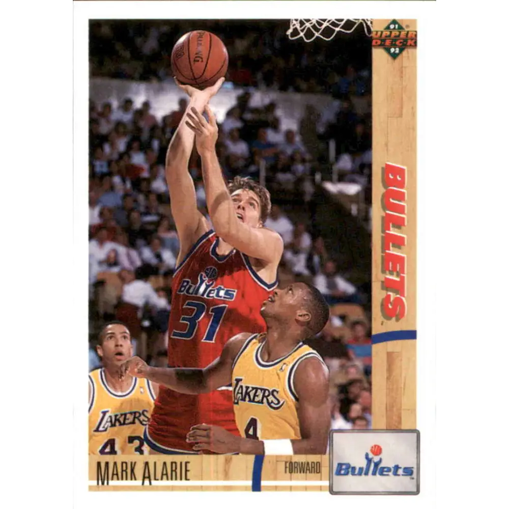 1991-92 Upper Deck #363 Mark Alarie NM-MT Utah Jazz Basketball Card Image 1