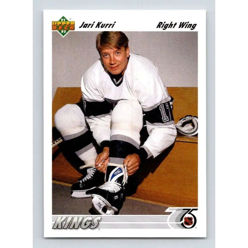 1991-92 Upper Deck #366 Jari Kurri NM-MT Hockey Card Image 1