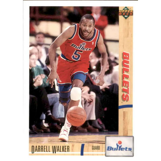 1991-92 Upper Deck #367 Darrell Walker NM-MT Washington Bullets Basketball Card Image 1