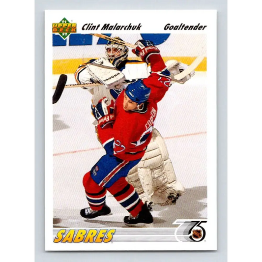 1991-92 Upper Deck #368 Clint Malarchuk NM-MT Buffalo Sabres Hockey Card Image 1