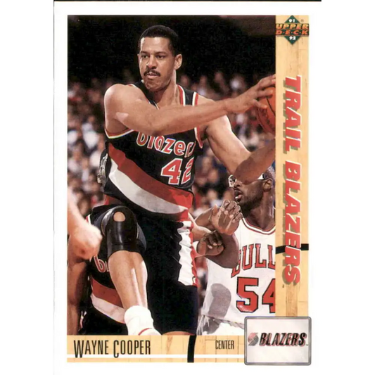 1991-92 Upper Deck #378 Wayne Cooper NM-MT Portland Trail Blazers Basketball Card Image 1