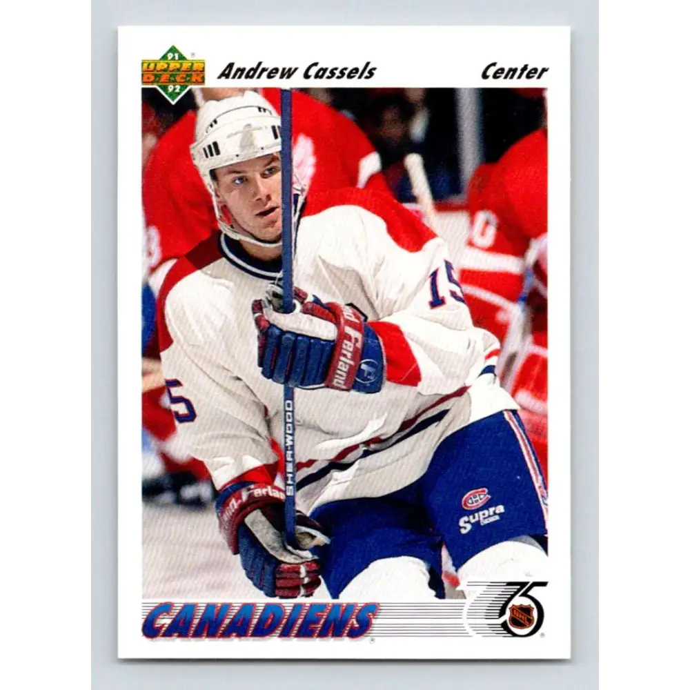 1991-92 Upper Deck #379 Andrew Cassels NM-MT Hockey Card Image 1