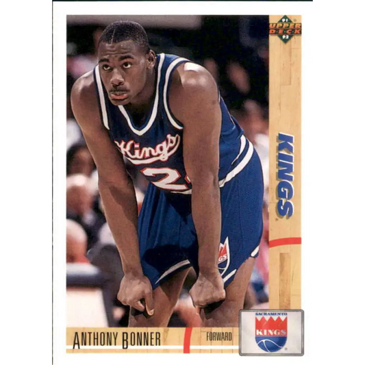 1991-92 Upper Deck #379 Anthony Bonner NM-MT Sacramento Kings Basketball Card Image 1