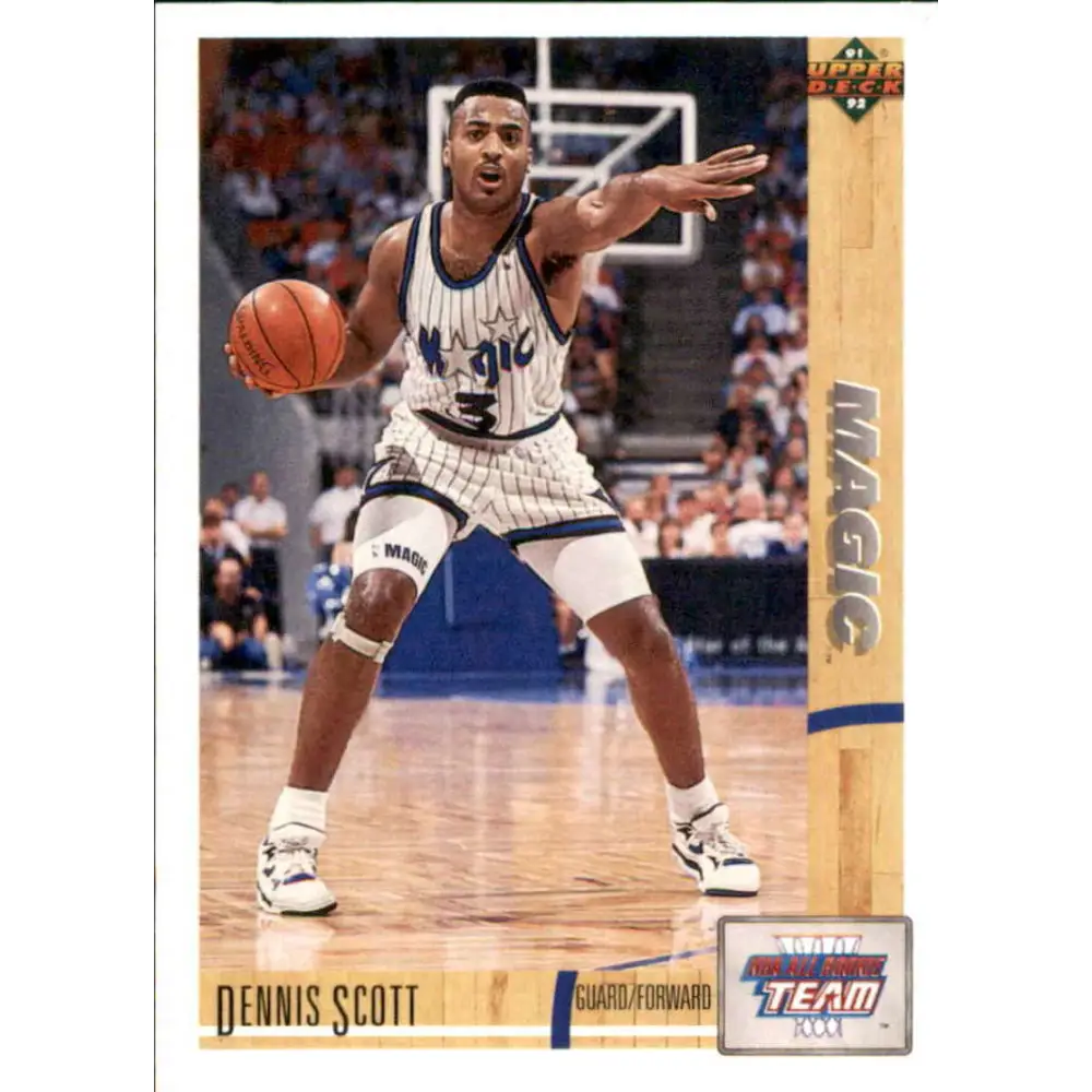 1991-92 Upper Deck #38 Dennis Scott ART NM-MT Orlando Magic Basketball Card Image 1
