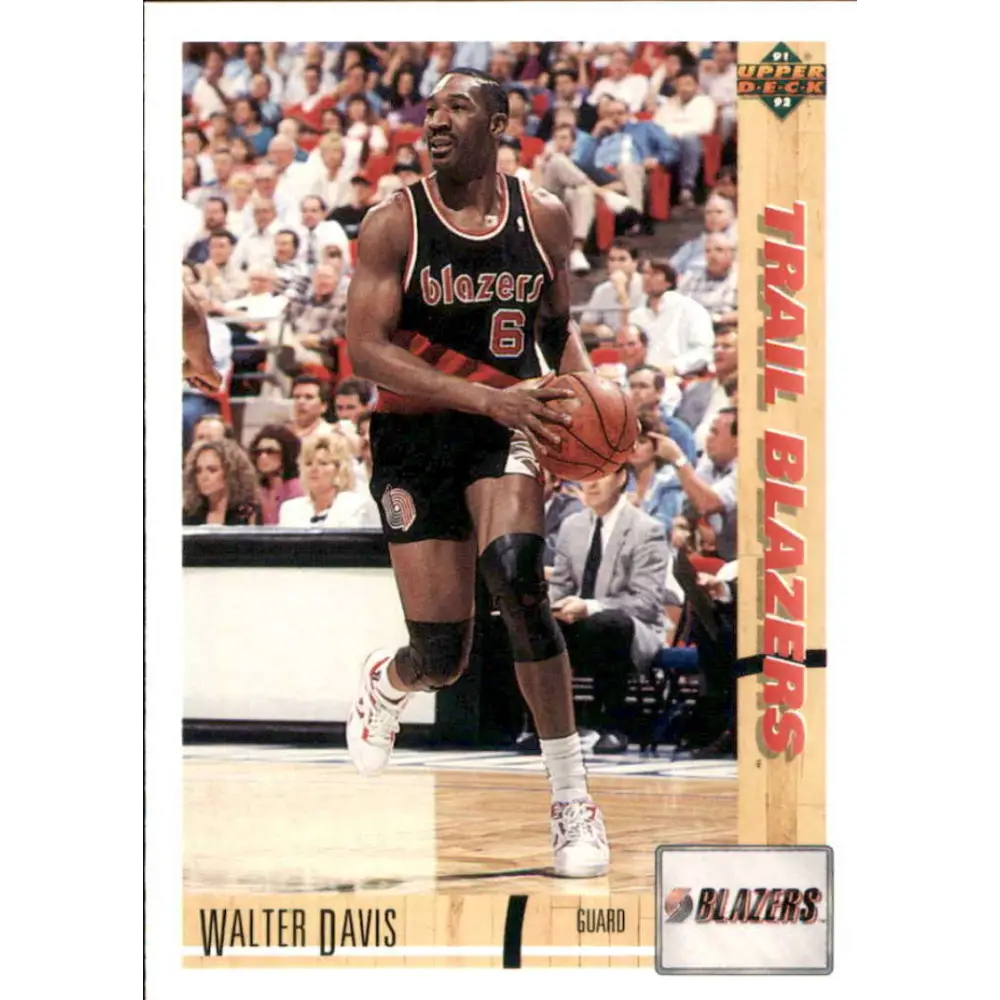 1991-92 Upper Deck #380 Walter Davis NM-MT Portland Trail Blazers Basketball Card Image 1