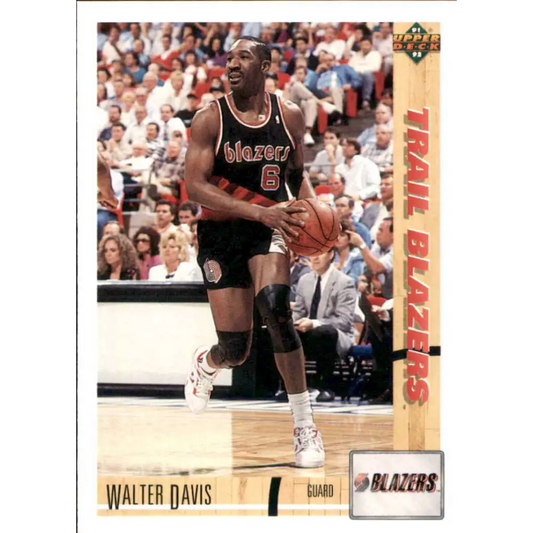 1991-92 Upper Deck #380 Walter Davis NM-MT Portland Trail Blazers Basketball Card Image 1