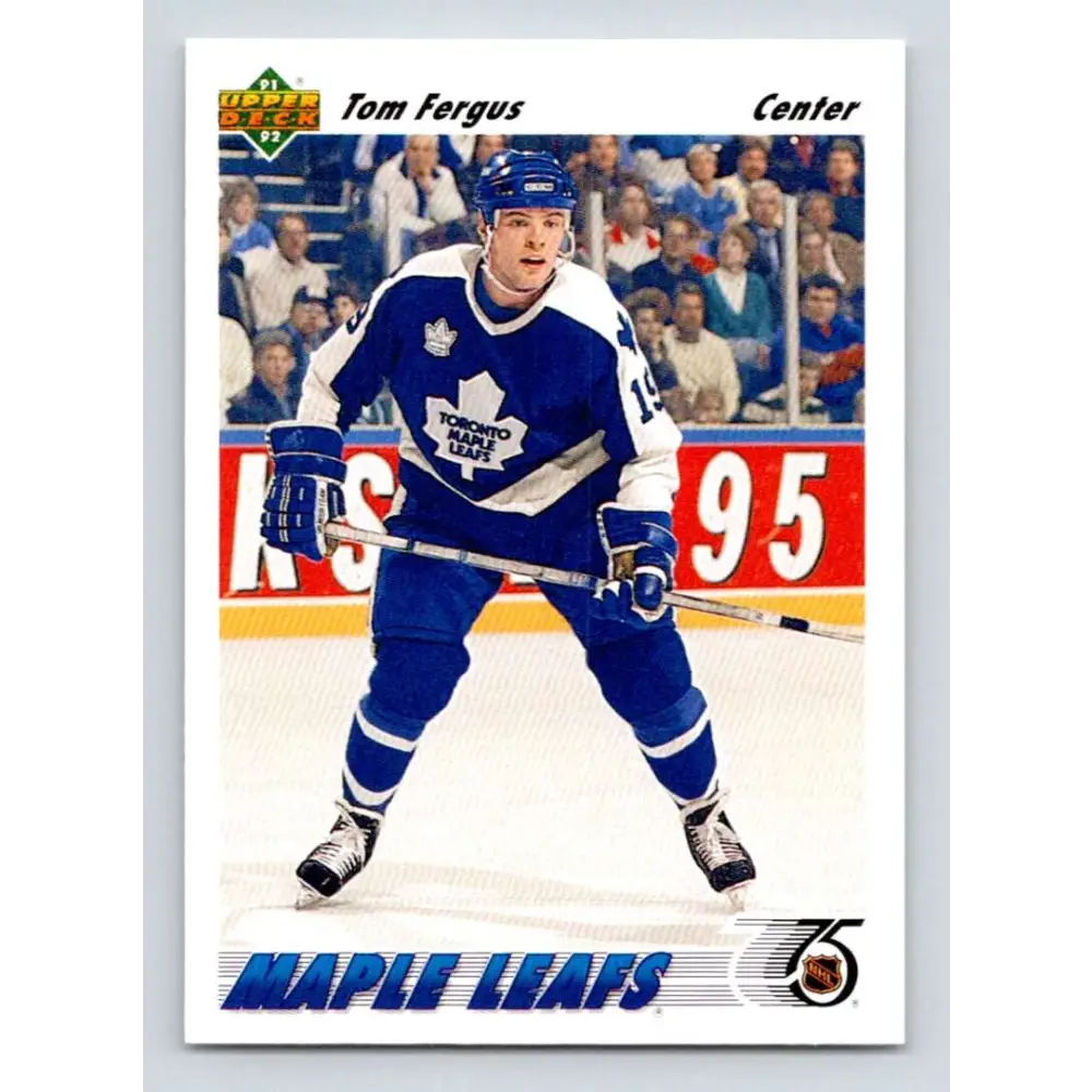 1991-92 Upper Deck #384 Tom Fergus NM-MT Hockey Card Image 1