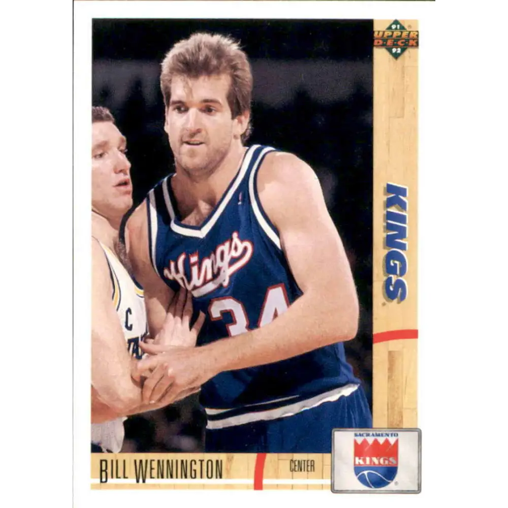 1991-92 Upper Deck #399 Bill Wennington NM-MT Sacramento Kings Basketball Card Image 1