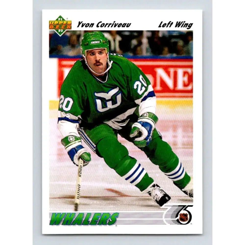 1991-92 Upper Deck #407 Yvon Corriveau NM-MT Hockey Card Image 1