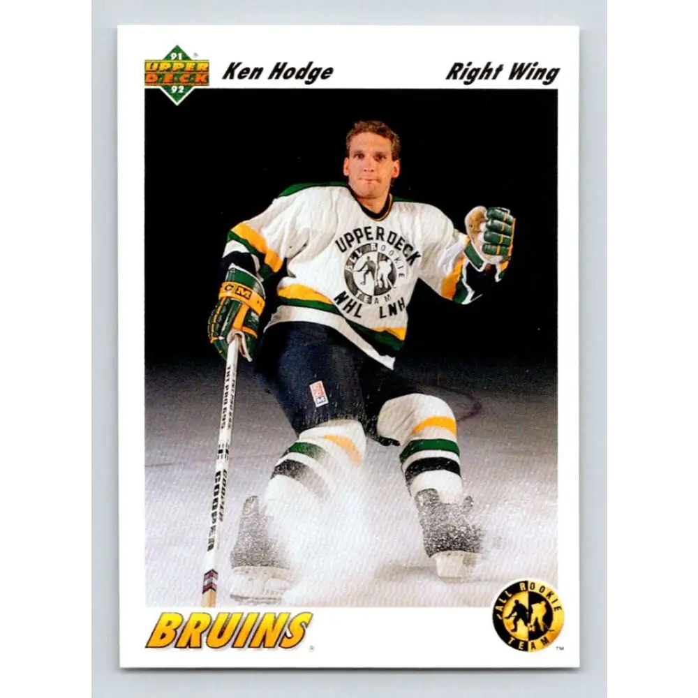 1991-92 Upper Deck #41 Ken Hodge Jr. ART NM-MT Boston Bruins Hockey Card Image 1
