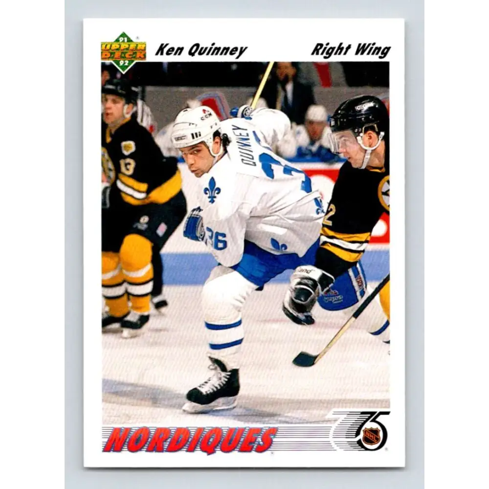1991-92 Upper Deck #419 Ken Quinney NM-MT Hockey Card Image 1
