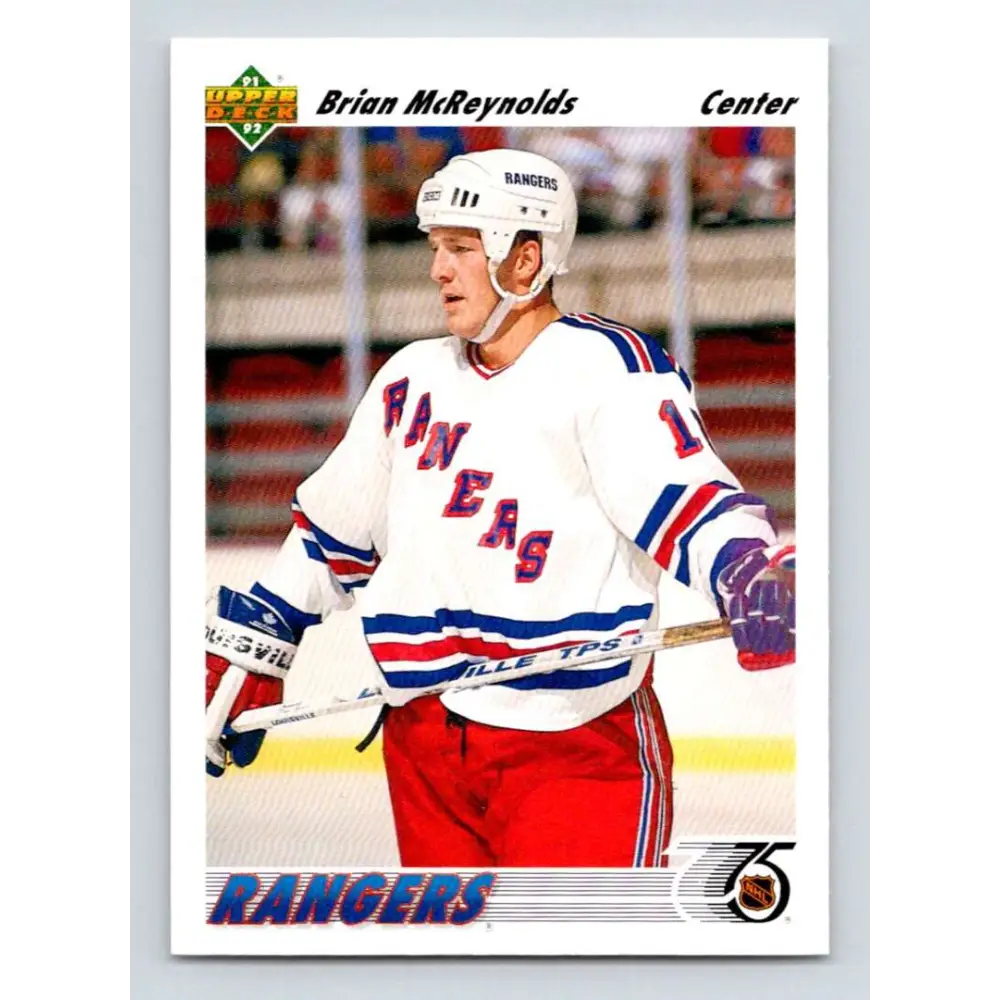 1991-92 Upper Deck #434 Brian McReynolds NM-MT Hockey Card Image 1