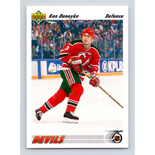 1991-92 Upper Deck #435 Ken Daneyko NM-MT New Jersey Devils Hockey Card Image 1
