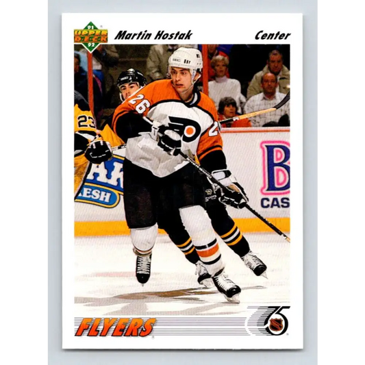 1991-92 Upper Deck #473 Martin Hostak NM-MT Philadelphia Flyers Hockey Card Image 1