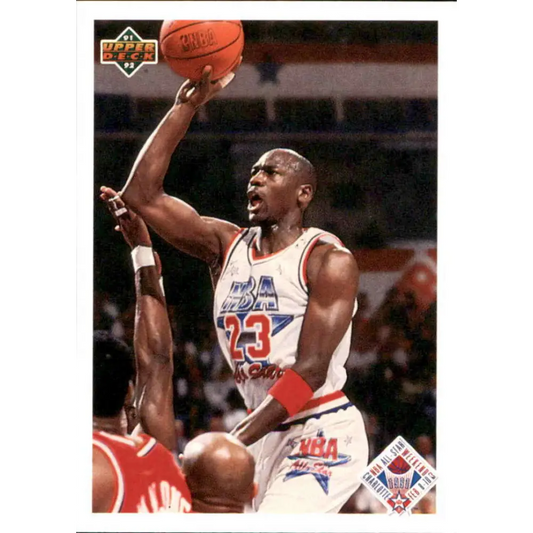 1991-92 Upper Deck #48 Michael Jordan AS CL NM-MT Chicago Bulls Basketball Card Image 1