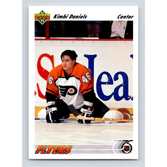 1991-92 Upper Deck #492 Kimbi Daniels NM-MT Philadelphia Flyers Hockey Card Image 1