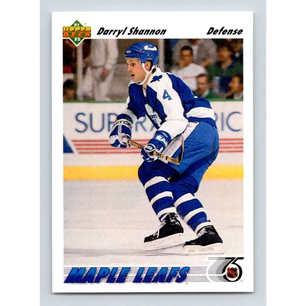 1991-92 Upper Deck #493 Darryl Shannon NM-MT Hockey Card Image 1