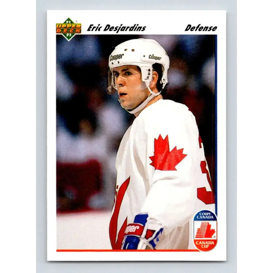 1991-92 Upper Deck #504 Eric Desjardins NM-MT Montreal Canadiens Hockey Card  Image 1