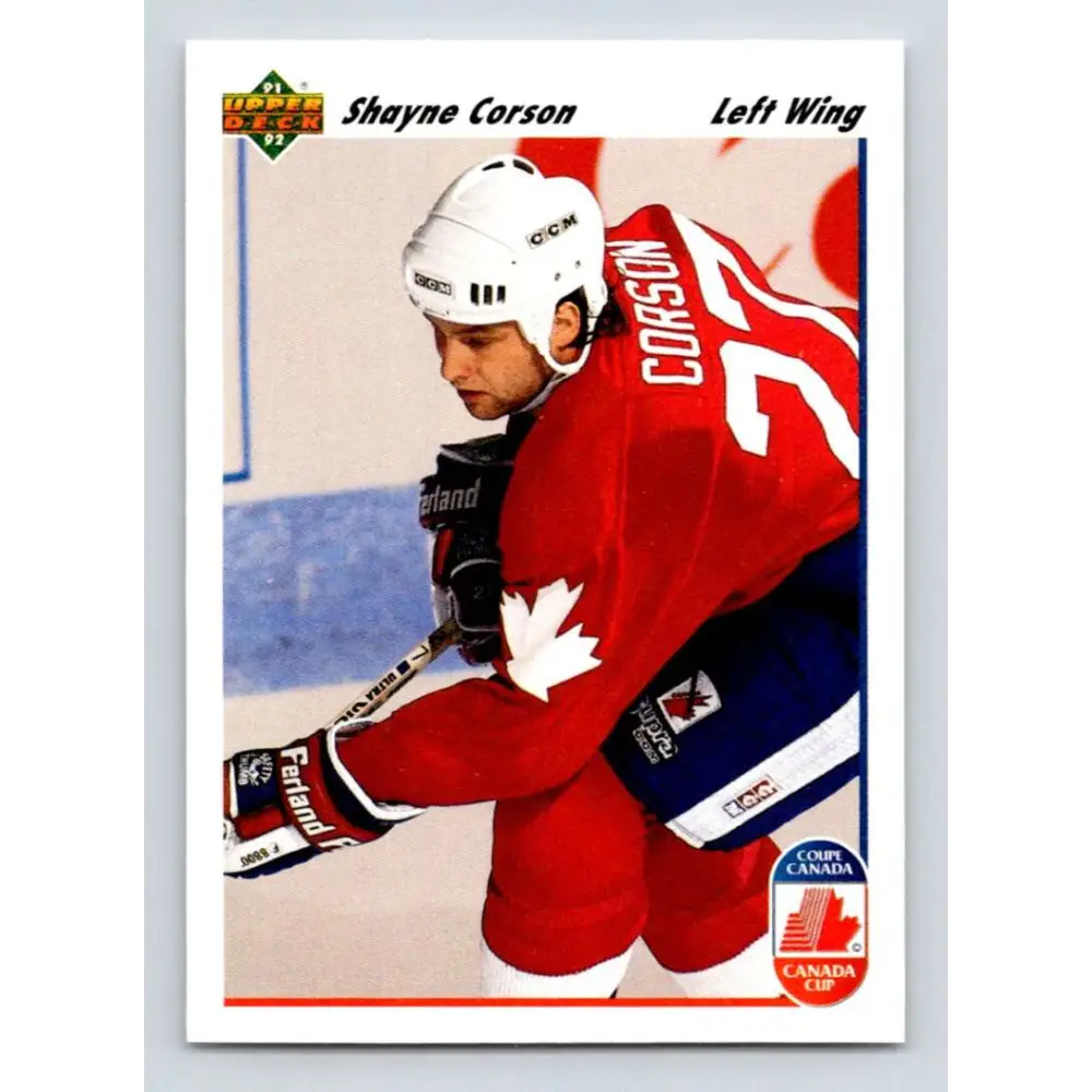 1991-92 Upper Deck #505 Shayne Corson NM-MT Montreal Canadiens Hockey Card Image 1