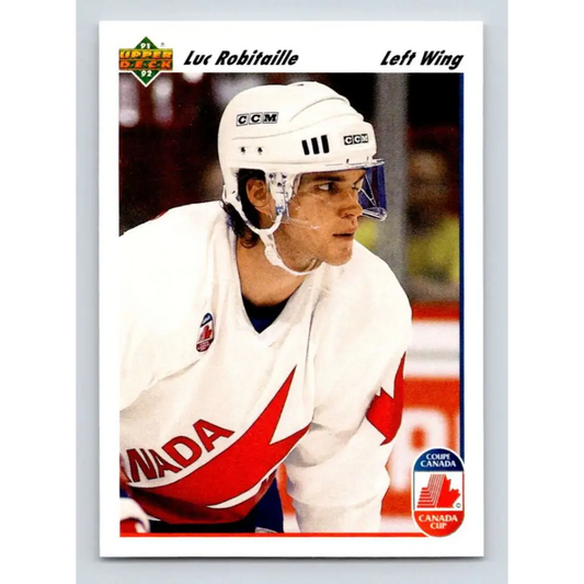 1991-92 Upper Deck #507 Luc Robitaille NM-MT Los Angeles Kings Hockey Card  Image 1