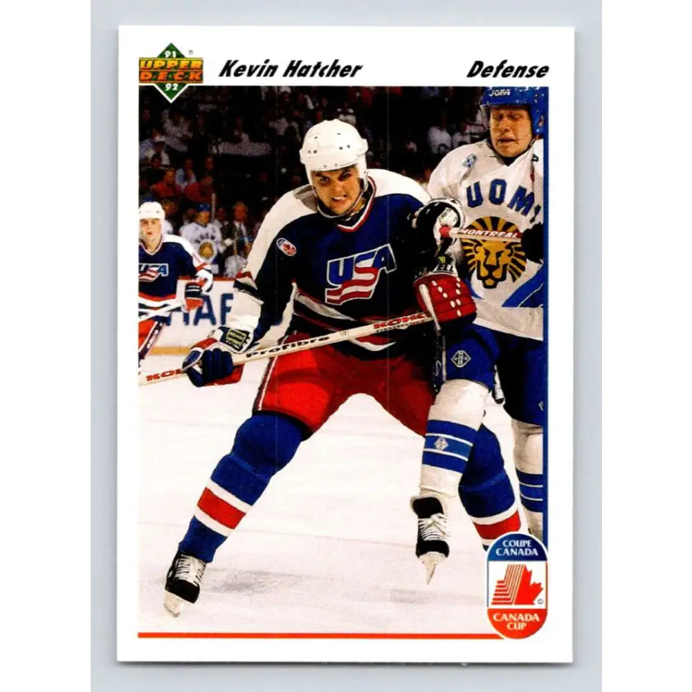 1991-92 Upper Deck #511 Kevin Hatcher NM-MT Washington Capitals Hockey Card  Image 1