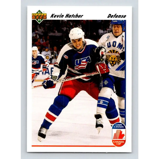 1991-92 Upper Deck #511 Kevin Hatcher NM-MT Washington Capitals Hockey Card  Image 1