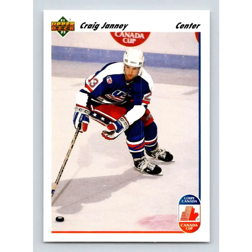1991-92 Upper Deck #512 Craig Janney NM-MT Hockey Card  Image 1