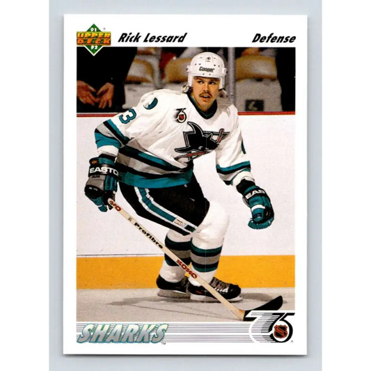 1991-92 Upper Deck #520 Rick Lessard NM-MT San Jose Sharks Hockey Card  Image 1