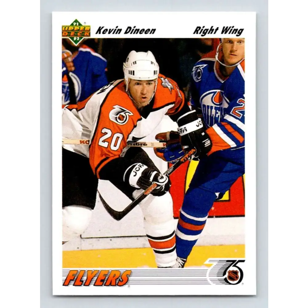 1991-92 Upper Deck #530 Kevin Dineen NM-MT Philadelphia Flyers Hockey Card  Image 1