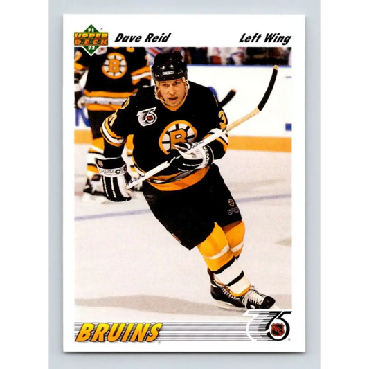 1991-92 Upper Deck #531 David Reid NM-MT Boston Bruins Hockey Card  Image 1
