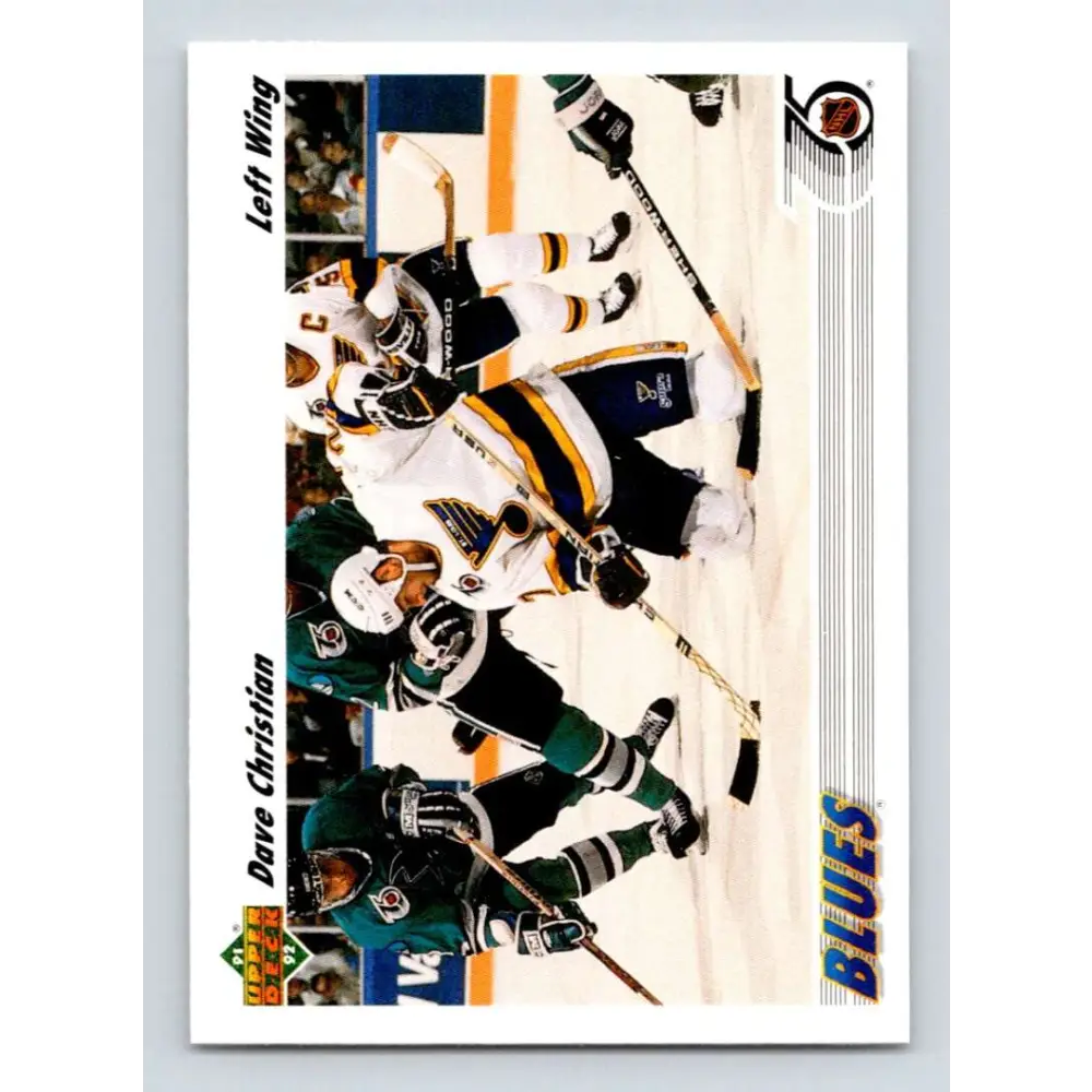 1991-92 Upper Deck #541 Dave Christian NM-MT St. Louis Blues Hockey Card  Image 1