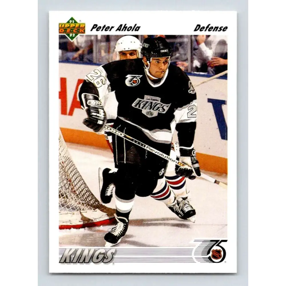 1991-92 Upper Deck #543 Peter Ahola NM-MT RC Rookie Los Angeles Kings Hockey Card  Image 1