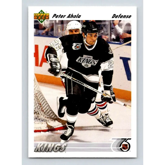 1991-92 Upper Deck #543 Peter Ahola NM-MT RC Rookie Los Angeles Kings Hockey Card  Image 1