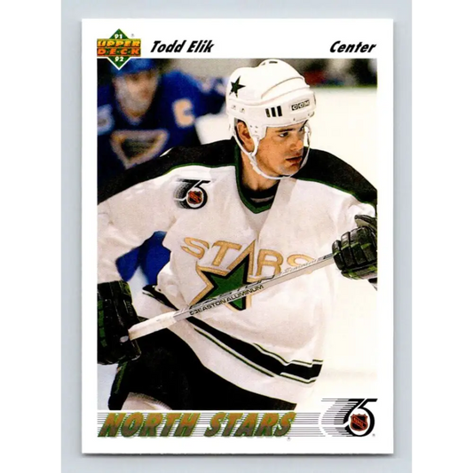 1991-92 Upper Deck #544 Todd Elik NM-MT Minnesota North Stars Hockey Card  Image 1