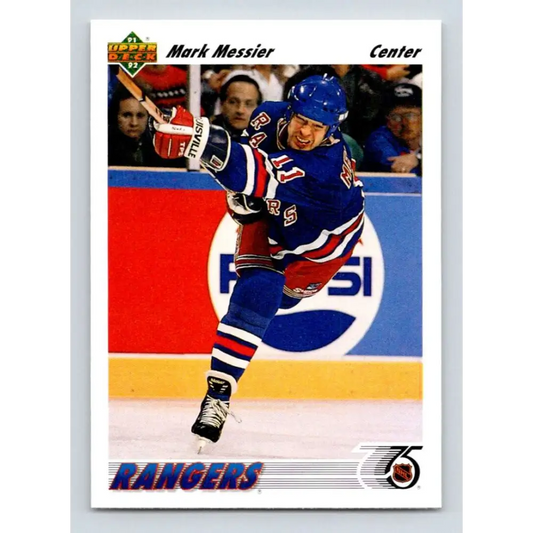 1991-92 Upper Deck #545 Mark Messier NM-MT New York Rangers Hockey Card  Image 1