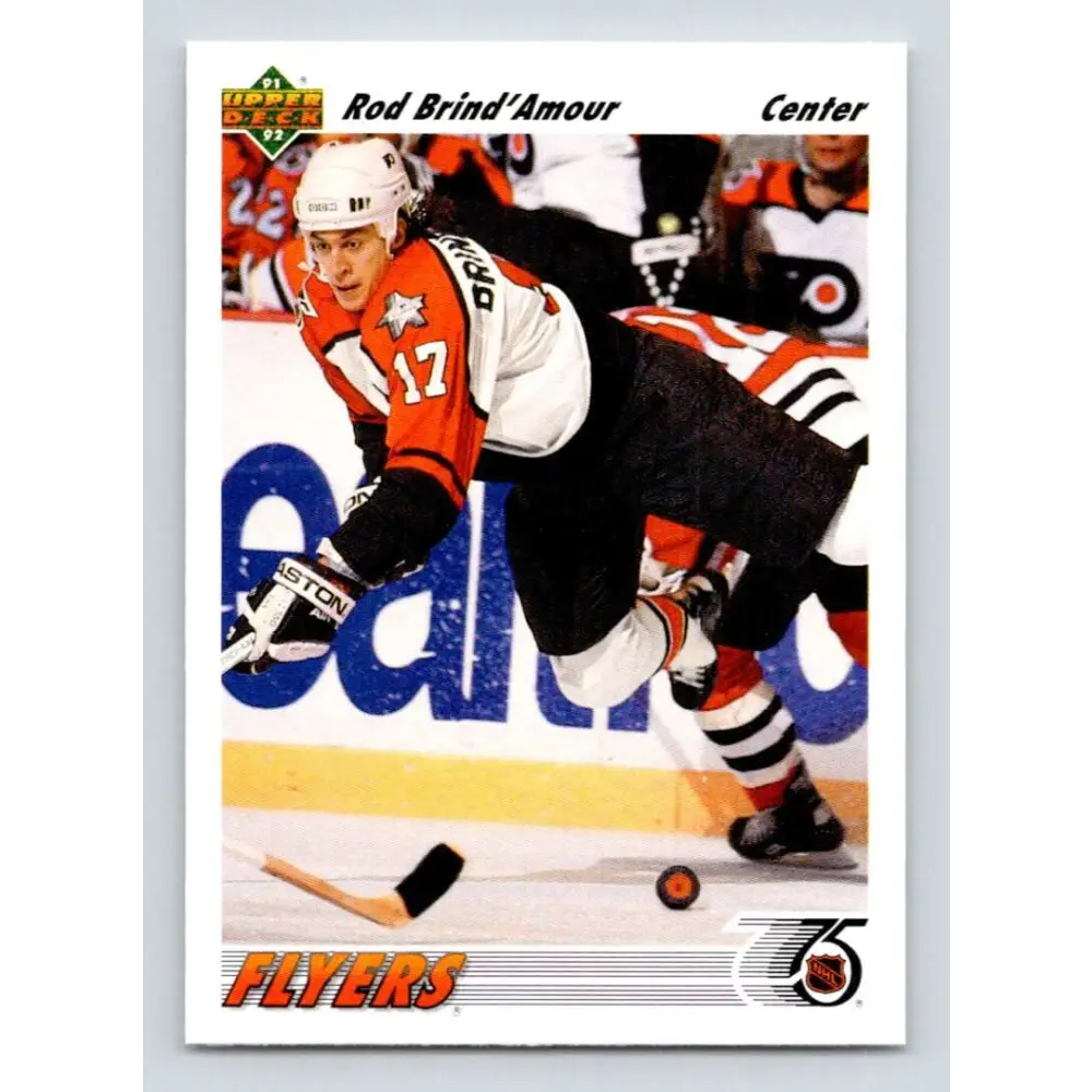 1991-92 Upper Deck #547 Rod Brind'Amour NM-MT Philadelphia Flyers Hockey Card Image 1