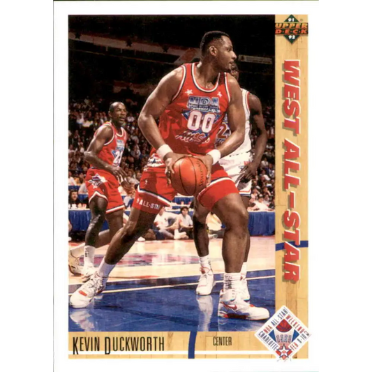 1991-92 Upper Deck #55 Kevin Duckworth AS NM-MT Portland Trail Blazers Basketball Card Image 1