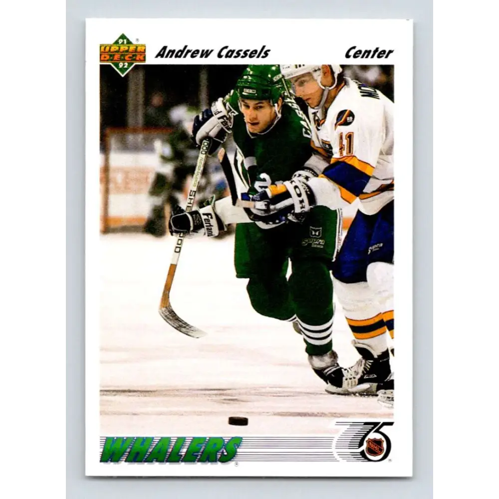 1991-92 Upper Deck #551 Andrew Cassels NM-MT Hartford Whalers Hockey Card  Image 1