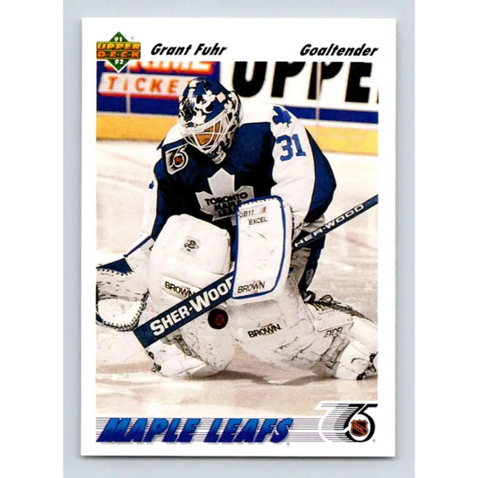 1991-92 Upper Deck #553 Grant Fuhr NM-MT Toronto Maple Leafs Hockey Card  Image 1