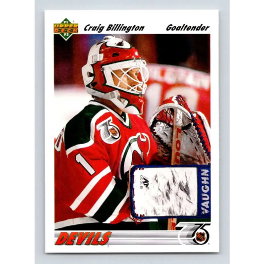 1991-92 Upper Deck #559 Craig Billington NM-MT RC Rookie New Jersey Devils Hockey Card Image 1