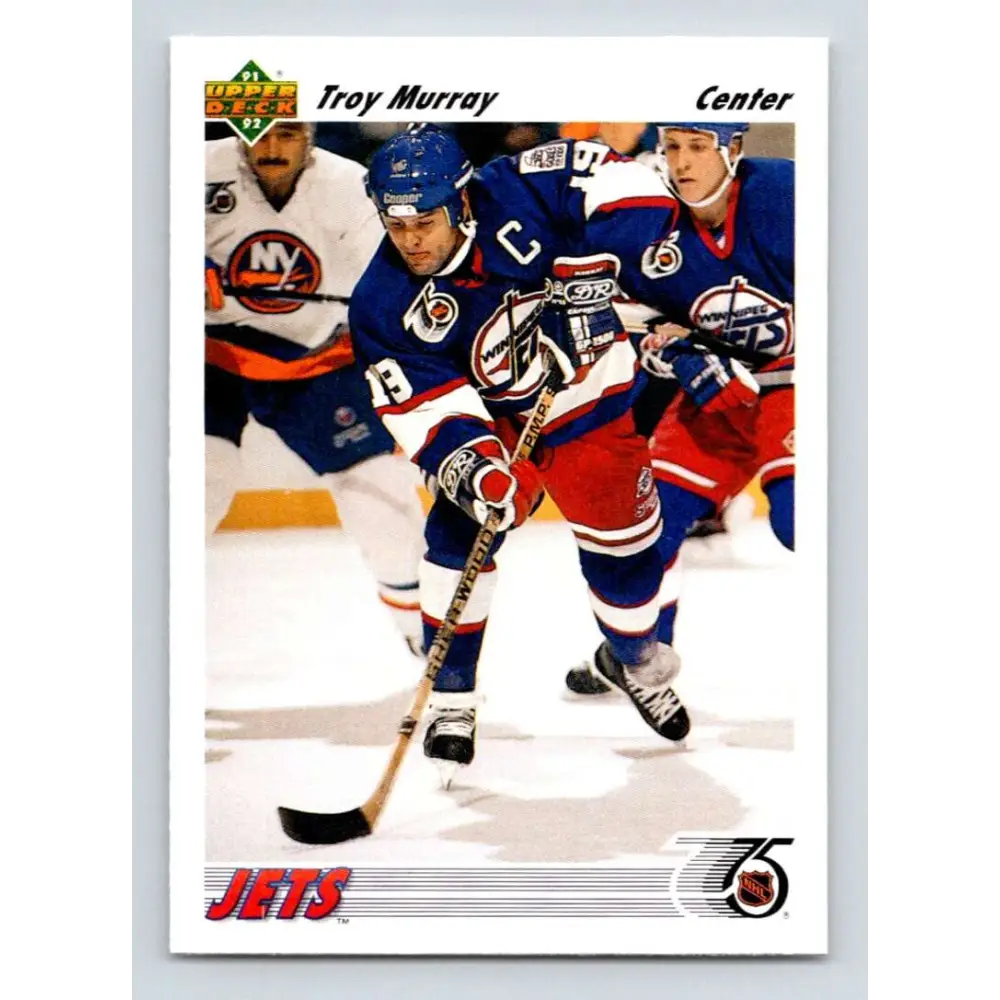 1991-92 Upper Deck #565 Troy Murray NM-MT Winnipeg Jets Hockey Card  Image 1