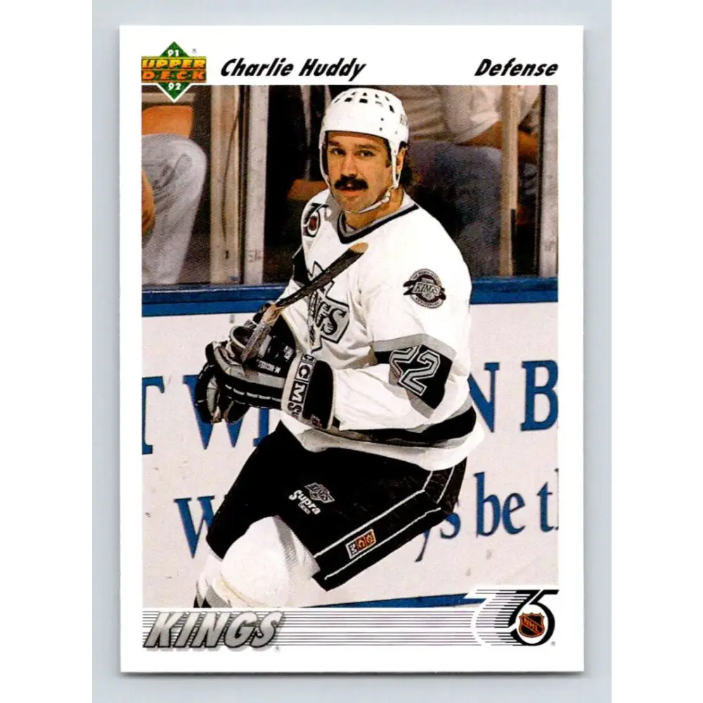 1991-92 Upper Deck #569 Charlie Huddy NM-MT Los Angeles Kings Hockey Card  Image 1