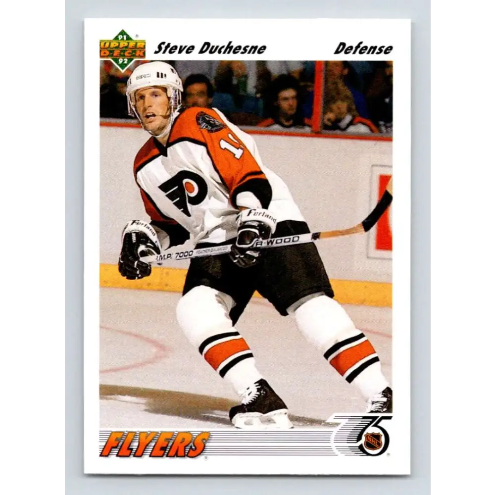 1991-92 Upper Deck #570 Steve Duchesne NM-MT Philadelphia Flyers Hockey Card Image 1