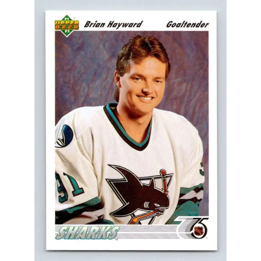 1991-92 Upper Deck #59 Brian Hayward NM-MT Hockey Card Image 1