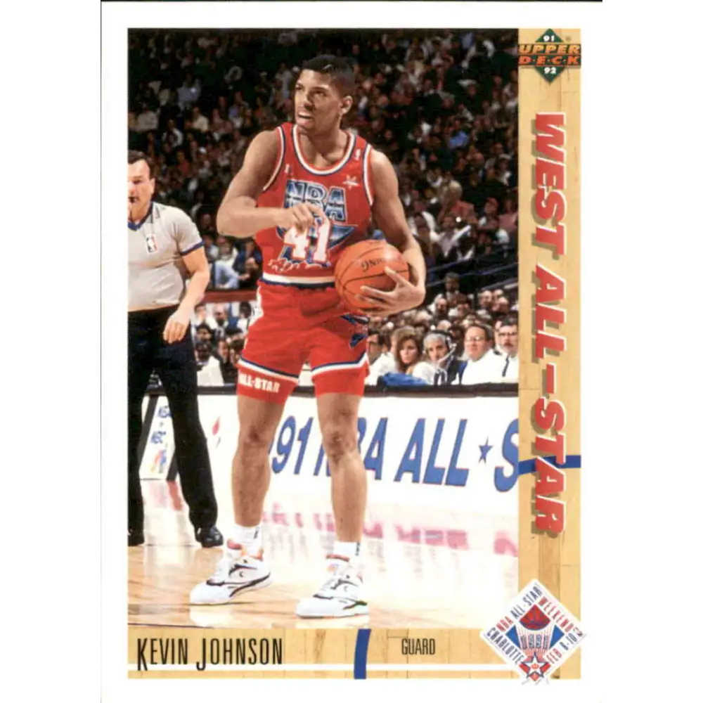 1991-92 Upper Deck #59 Kevin Johnson AS NM-MT Phoenix Suns Basketball Card Image 1