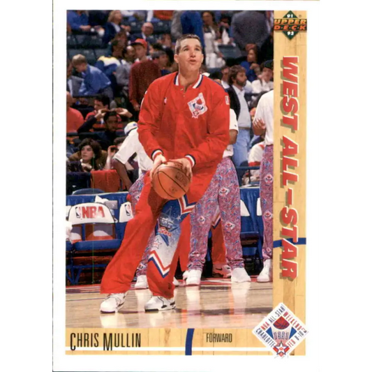 1991-92 Upper Deck #60 Chris Mullin AS NM-MT Golden State Warriors Basketball Card Image 1
