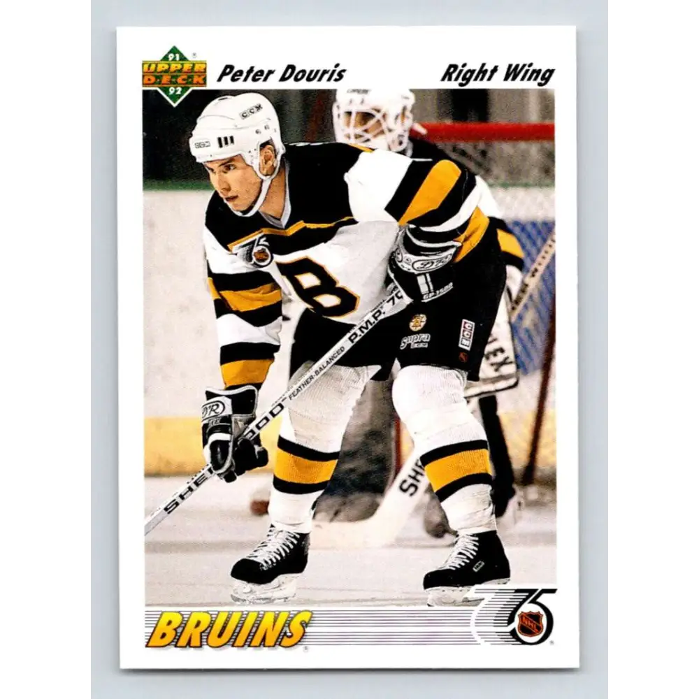 1991-92 Upper Deck #601 Peter Douris NM-MT Boston Bruins Hockey Card  Image 1