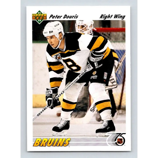 1991-92 Upper Deck #601 Peter Douris NM-MT Boston Bruins Hockey Card  Image 1