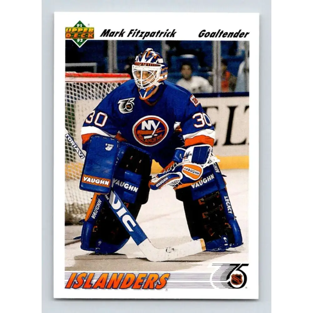1991-92 Upper Deck #602 Mark Fitzpatrick NM-MT New York Islanders Hockey Card  Image 1